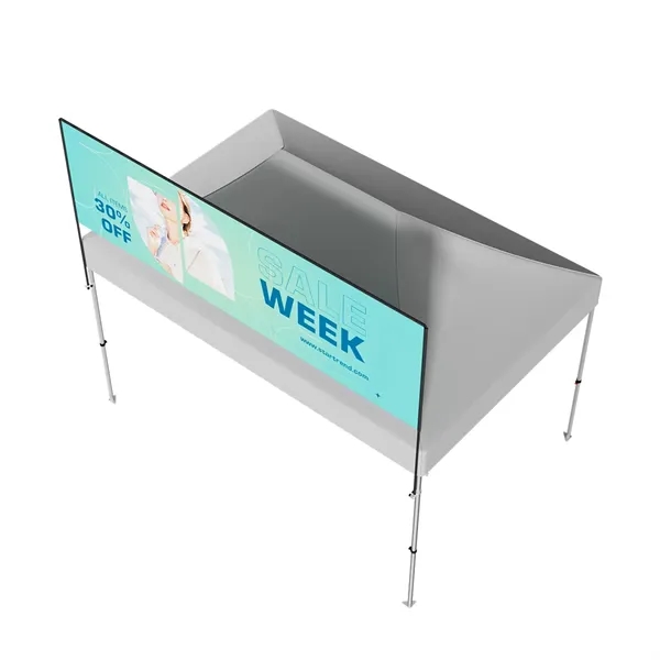 15'wx3.5'h Rectangular Tent Billboard w/aluminum frame, full color imprint on 240g... from ASI 49891 Discount Marketing Products / DMP