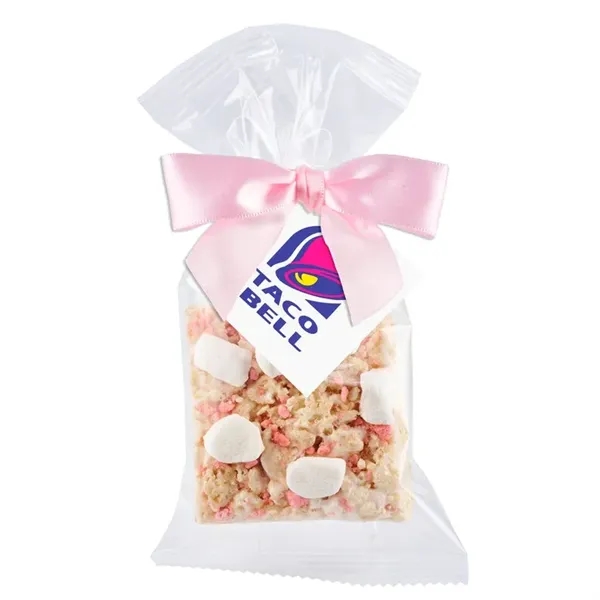 Individual wrapped 1.5 oz Krisp bar in a gift bag.... from ASI 71685 Midnite Snax®
