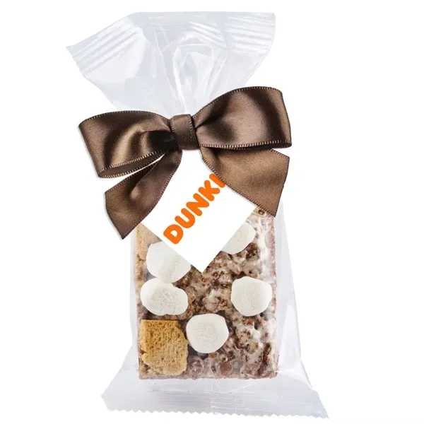 Individual wrapped 1.5 oz Krisp bar in a gift bag.... from ASI 71685 Midnite Snax®