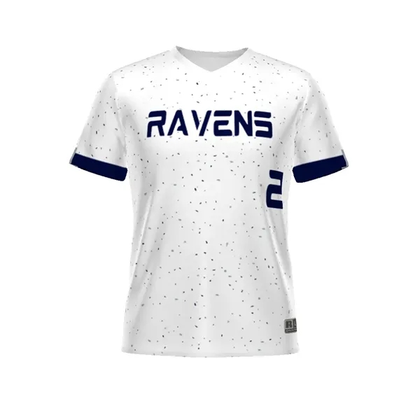Sublimated Turbo V Neck Baseball Jersey is made from 100% polyester... from ASI 37461 Augusta Sportswear