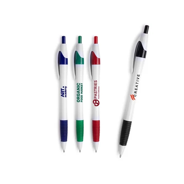 This pen has a sleek white barrel and vibrant accents.... from ASI 83770 Royal Industries / The Royal Line