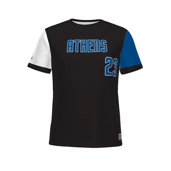 This Sublimated Turbo Baseball Crew Neck Jersey is made from 100%... from ASI 37461 Augusta Sportswear