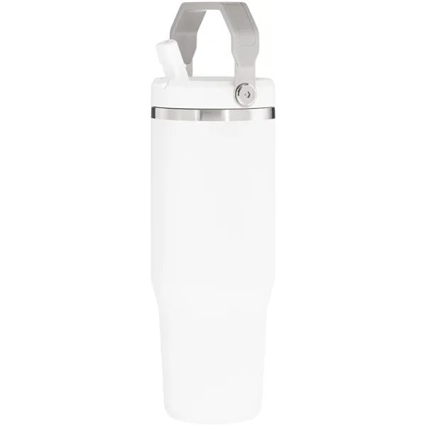 30 oz insulated stainless steel tumbler with flip straw lid, snap... from ASI 51197 ETS Express, LLC
