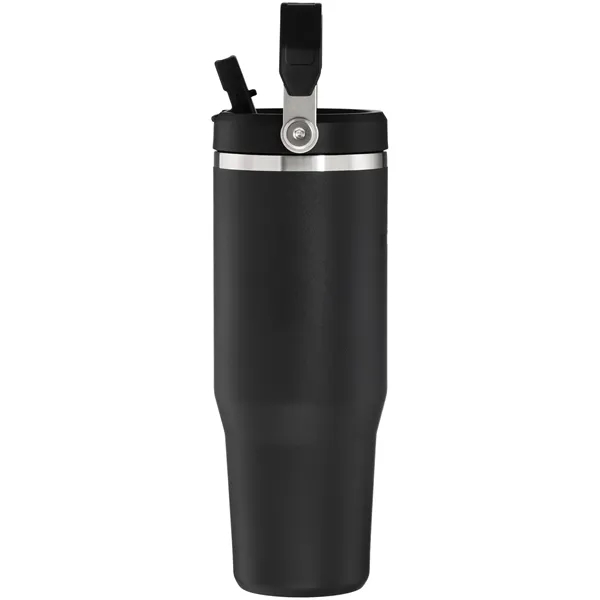 30 oz insulated stainless steel tumbler with flip straw lid, snap... from ASI 51197 ETS Express, LLC