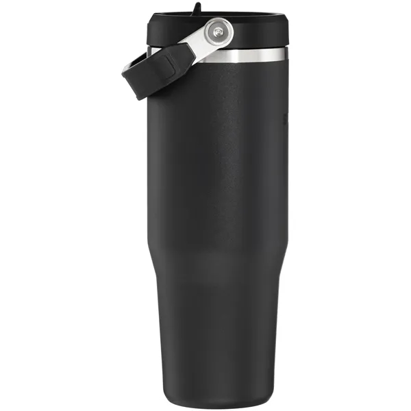 30 oz insulated stainless steel tumbler with flip straw lid, snap... from ASI 51197 ETS Express, LLC