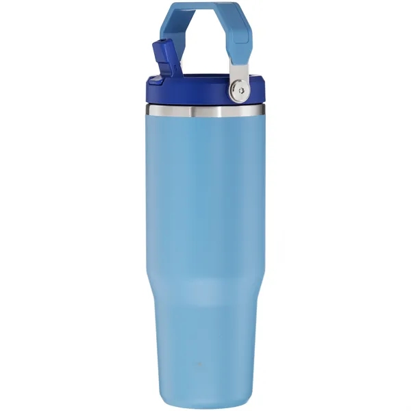 30 oz insulated stainless steel tumbler with flip straw lid, snap... from ASI 51197 ETS Express, LLC