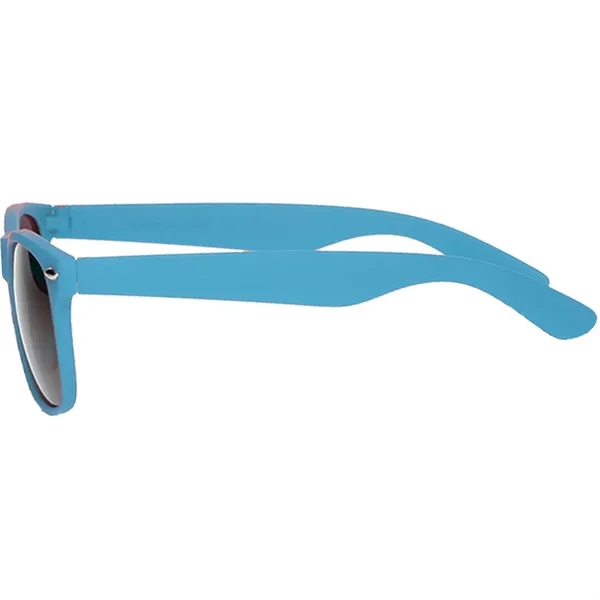 Velvet smooth plastic sunglasses in an adult size with UV 400... from ASI 39552 BEL Promo