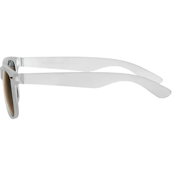 Velvet smooth plastic sunglasses in an adult size with UV 400... from ASI 39552 BEL Promo