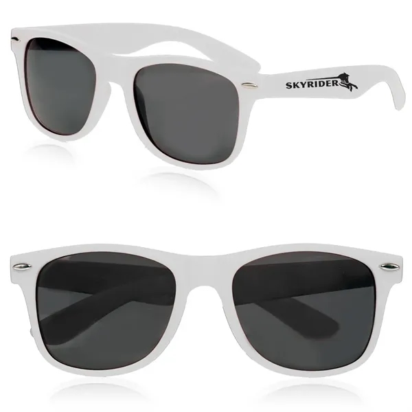 Velvet smooth plastic sunglasses in an adult size with UV 400... from ASI 39552 BEL Promo