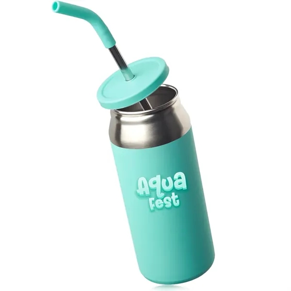 22 oz. can-shaped stainless steel tumbler with single wall construction, silicone... from ASI 39552 BEL Promo