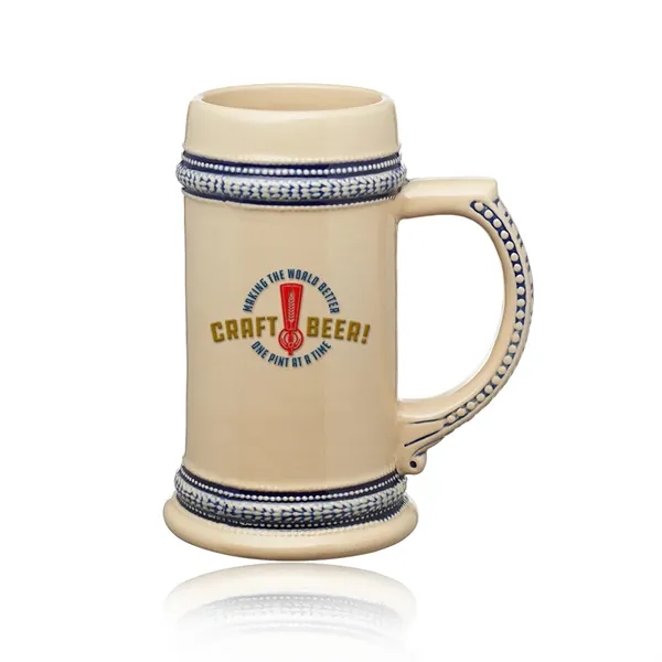 17 oz. ceramic stoneware beer tankard mug... from ASI 39552 BEL Promo