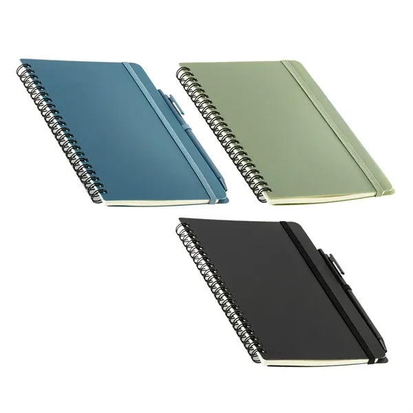 Repreve® Recycled Hardcover Spiral Notebook with Pen... from ASI 36730 Ariel Premium Supply Inc