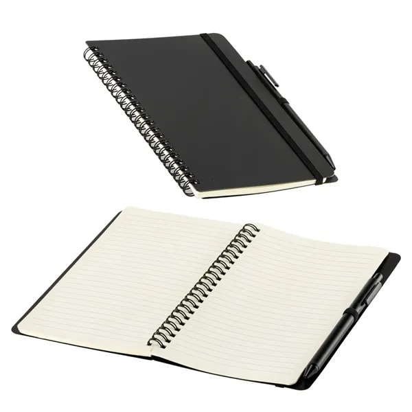 Repreve® Recycled Hardcover Spiral Notebook with Pen... from ASI 36730 Ariel Premium Supply Inc