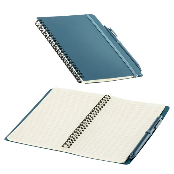 Repreve® Recycled Hardcover Spiral Notebook with Pen... from ASI 36730 Ariel Premium Supply Inc
