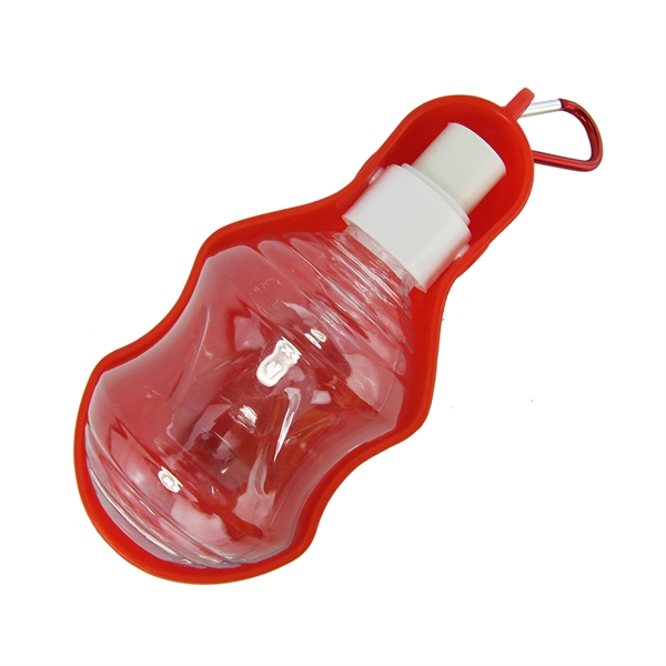 Travel bottle for pets that folds into a portable waster dish... from ASI 79698 Promopet / PromoPet®