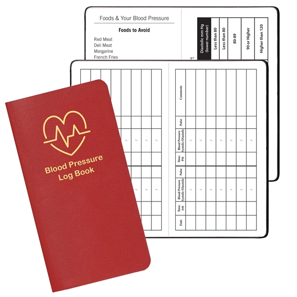 Blood Pressure Health Log Book with Leatherette Cover 28 pages... from ASI 76575 Payne Publishers Inc