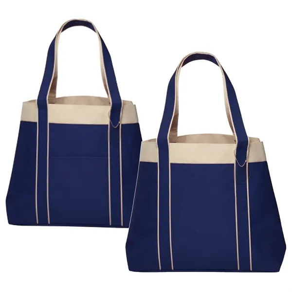 Two-tone wide gusset tote bag  with 1 color silkscreen imprint... from ASI 37218 Athena Promo (tm)