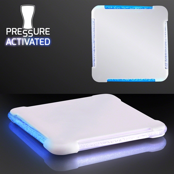 Square LED drink coaster is a color-changing good time.... from ASI 34194 ALightPromos / Alight Promotional Products
