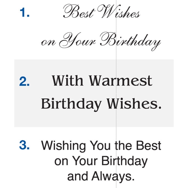 5" x 7" Balloons Birthday Card, 50 pc minimum, stock sentiments... from ASI 95280 Warwick Publishing Co / Warwick