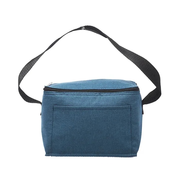 Heathered fabric 6-pack insulated cooler lunch tote plus 1 color silkscreen... from ASI 37218 Athena Promo (tm)