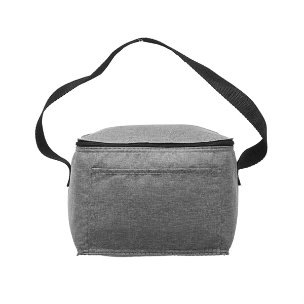 Heathered fabric 6-pack insulated cooler lunch tote plus 1 color silkscreen... from ASI 37218 Athena Promo (tm)