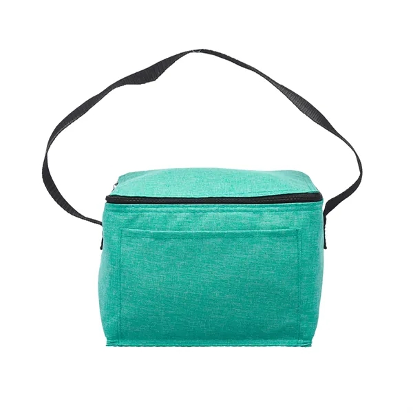 Heathered fabric 6-pack insulated cooler lunch tote plus 1 color silkscreen... from ASI 37218 Athena Promo (tm)