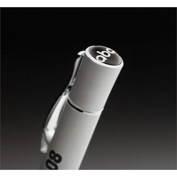 Twist-action brass pen with full-color epoxy dome logo top, velvet-insert gift... from ASI 68190 Lungsal / Lungsal