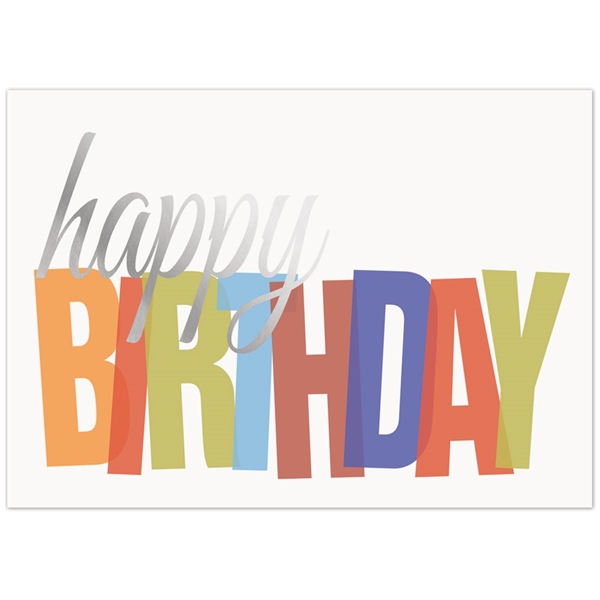 5" x 7" Stock Birthday Card, 50 pc minimum, stock sentiments... from ASI 95280 Warwick Publishing Co / Warwick