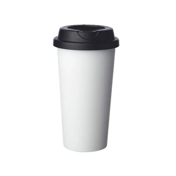 Double wall plastic tumbler of 16 oz. capacity with 1 color... from ASI 37218 Athena Promo (tm)