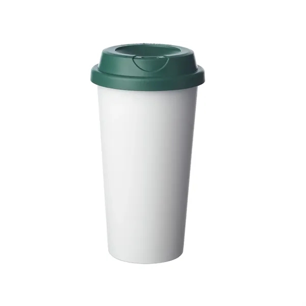 Double wall plastic tumbler of 16 oz. capacity with 1 color... from ASI 37218 Athena Promo (tm)