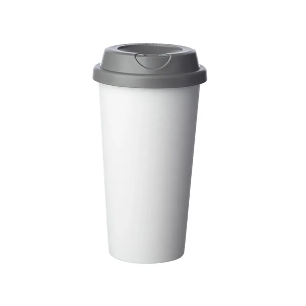 Double wall plastic tumbler of 16 oz. capacity with 1 color... from ASI 37218 Athena Promo (tm)