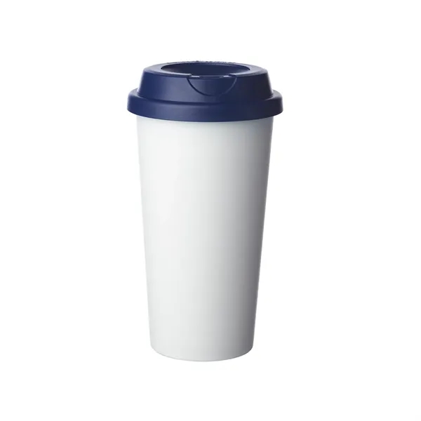 Double wall plastic tumbler of 16 oz. capacity with 1 color... from ASI 37218 Athena Promo (tm)
