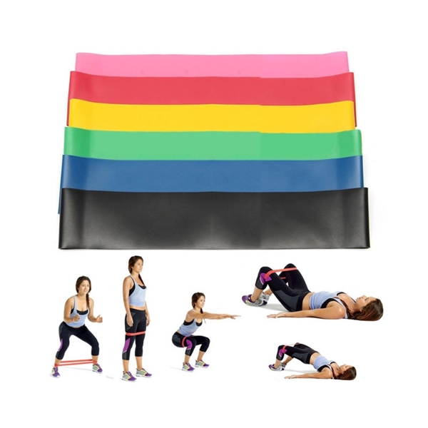 5 in 1 exercise loop latex elastic resistance band set for... from ASI 37218 Athena Promo (tm)