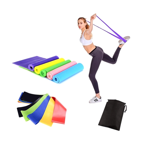 5 in 1 exercise loop latex elastic resistance band set for... from ASI 37218 Athena Promo (tm)