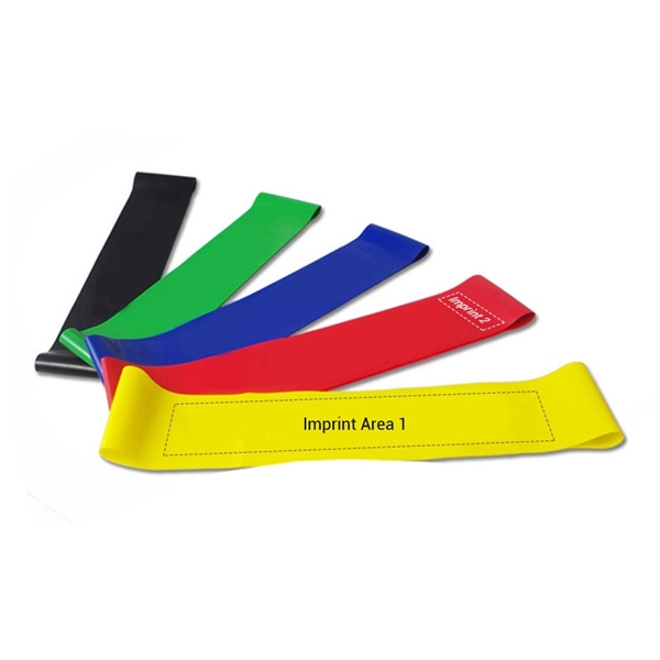 5 in 1 exercise loop latex elastic resistance band set for... from ASI 37218 Athena Promo (tm)
