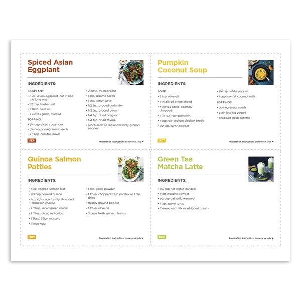 Healthy Eating... from ASI 40480 Koozie Group / Norwood Triumph Calendar