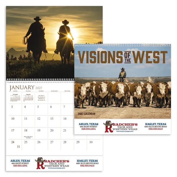 Visions of the West... from ASI 40480 Koozie Group / Norwood Triumph Calendar