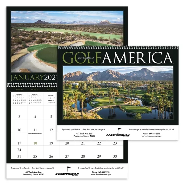 Golf America... from ASI 40480 Koozie Group / Norwood Triumph Calendar