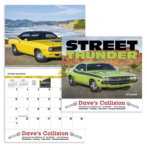 Street Thunder Appointment Calendar - Spiral... from ASI 40480 Koozie Group / HotLine®