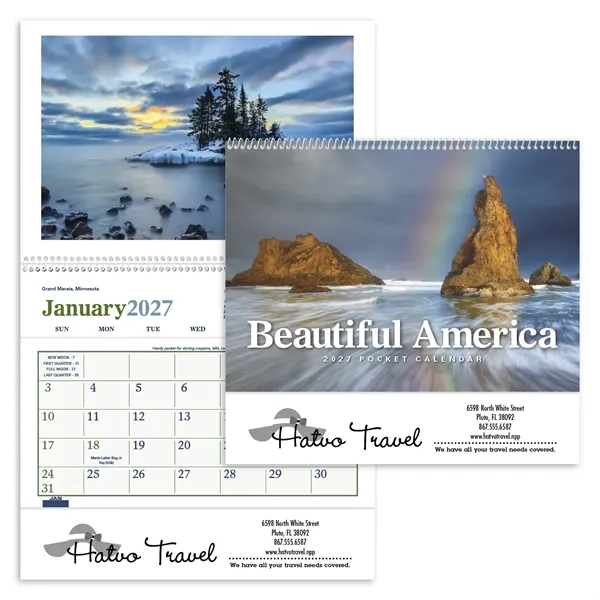 Beautiful America Pocket... from ASI 40480 Koozie Group / Norwood Triumph Calendar