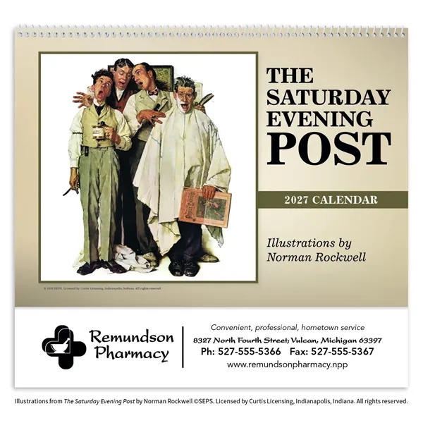 The Saturday Evening Post Pocket... from ASI 40480 Koozie Group / Norwood Triumph Calendar