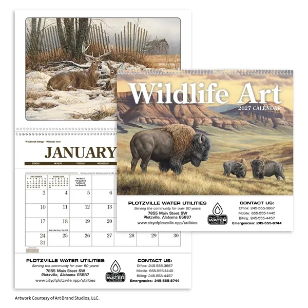 Wildlife Art Pocket... from ASI 40480 Koozie Group / Norwood Triumph Calendar