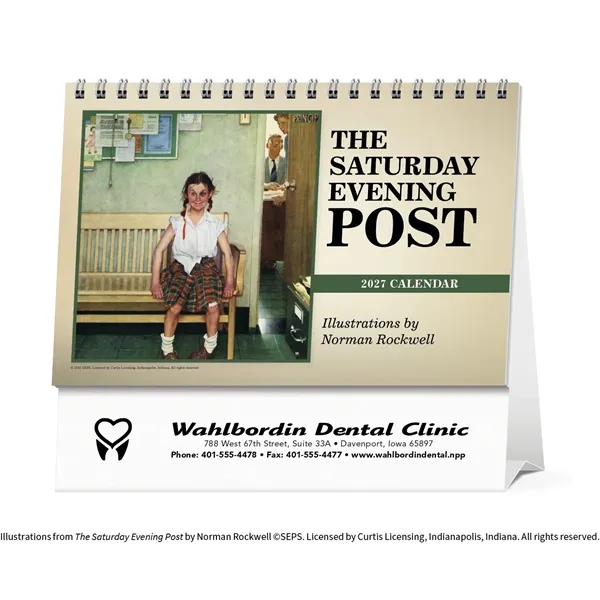 The Saturday Evening Post Large Desk... from ASI 40480 Koozie Group / Norwood Triumph Calendar