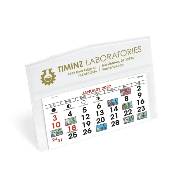 6 x 4 1/2 Legacy 2024 desk calendar printed on 50#... from ASI 40480 Koozie Group / Norwood Triumph Calendar