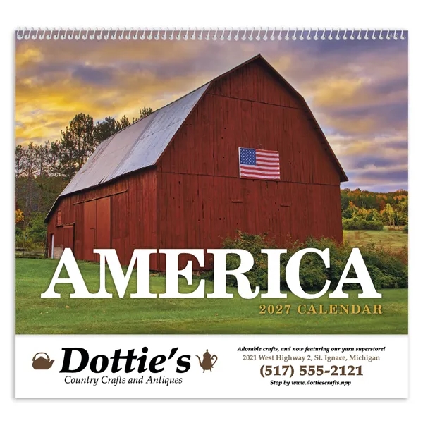 America Appointment Calendar - Spiral... from ASI 40480 Koozie Group / HotLine®