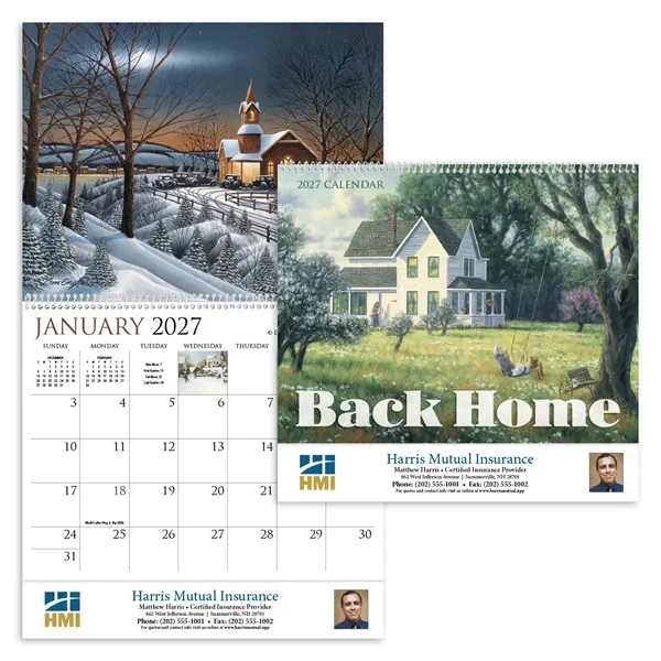 Back Home Appointment Calendar - Spiral... from ASI 40480 Koozie Group