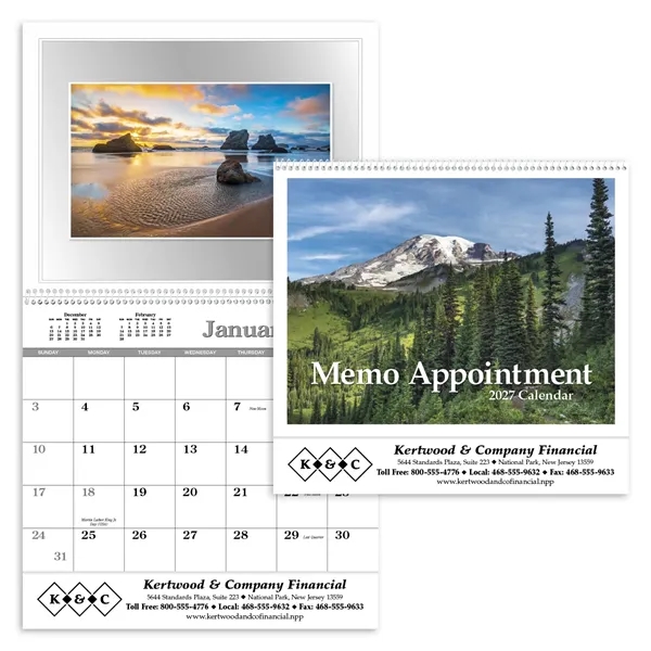 Memo Appointment with Picture... from ASI 40480 Koozie Group / Norwood Triumph Calendar