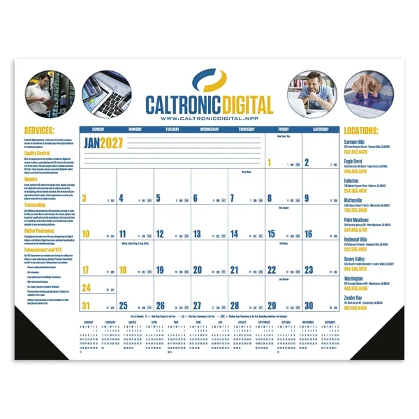 Multi-Color Desk Pad... from ASI 40480 Koozie Group / Norwood Triumph Calendar
