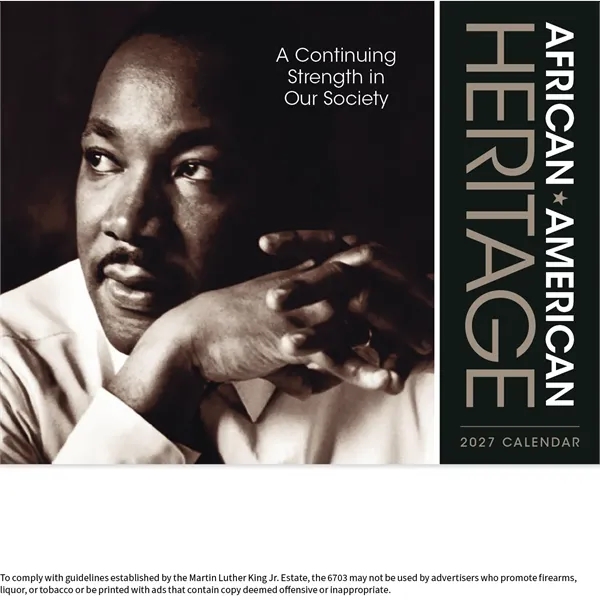 African-American Heritage: Dr. Martin Luther King, Jr.... from ASI 40480 Koozie Group / Norwood Triumph Calendar