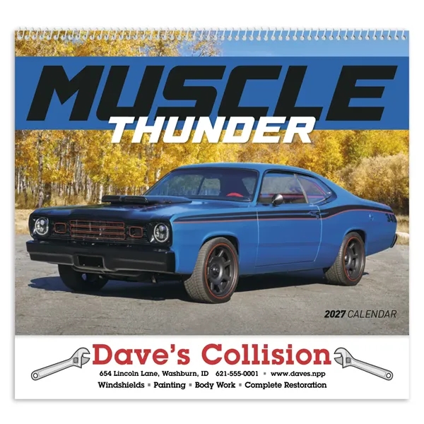 Muscle Thunder - Spiral... from ASI 40480 Koozie Group / Norwood Triumph Calendar